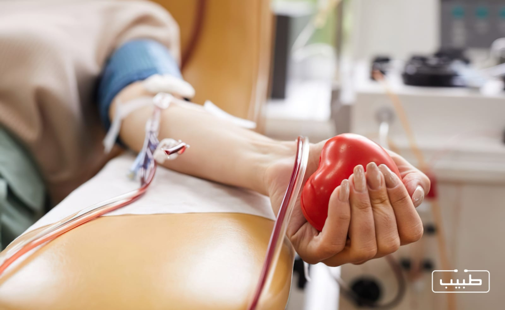 آلية التبرع بالدم
