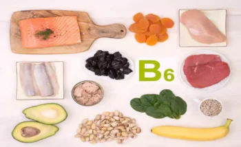 مائدة تضم عدد من الأطعمة التي تحتوي على فيتامين B6